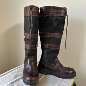 Dubarry of Ireland Galway Boots 36, Barely Worn US Size 6 Black and Brown
